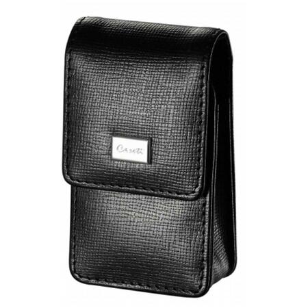 CASETI Etch Black Leather Weave Pattern Lighter Case CALA003